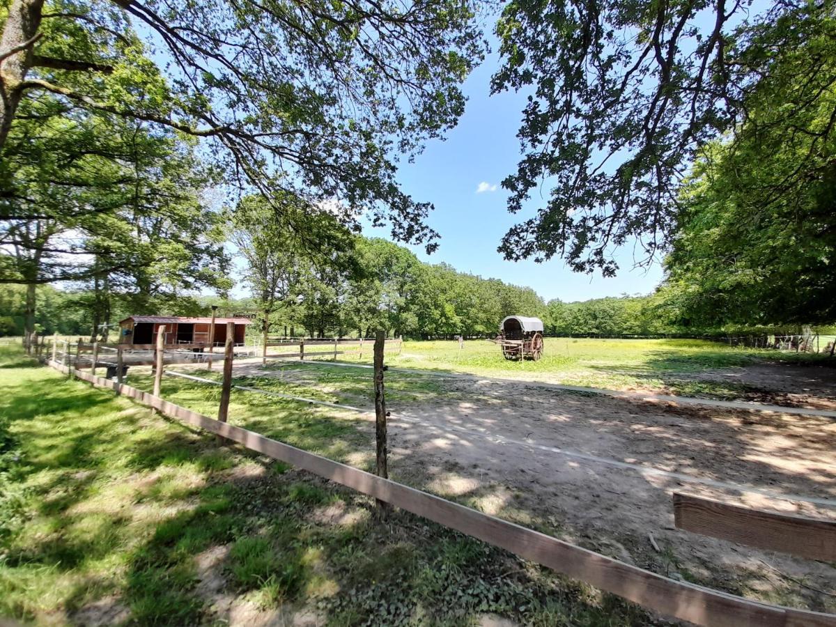 La Cabane Du Cowboy Villa Saint-Privé Buitenkant foto